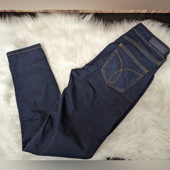 Calvin Klein Ankle Jeggings dark denim stretchy size 4 NWOT - Picture 3 of 6